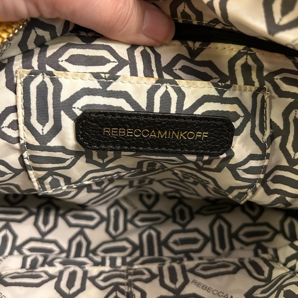 Rebecca Minkoff Yellow Leather Satchel Handbag Gold Hardware Double Handles - Picture 11 of 11